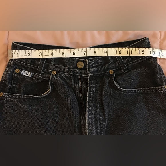 Vintage chic Black Denim High Rise Tailored Jean - 8 Regular - Picture 5 of 11